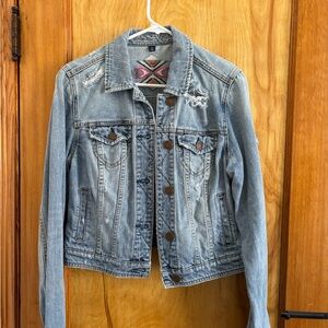 Distressed Denim Jacket